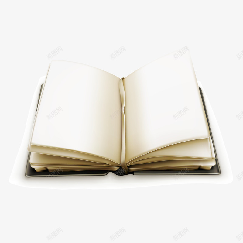 卡通打开的书本矢量图ai免抠素材_新图网 https://ixintu.com 书本设计 创意 卡通 打开 文具设计 笔记本 矢量图