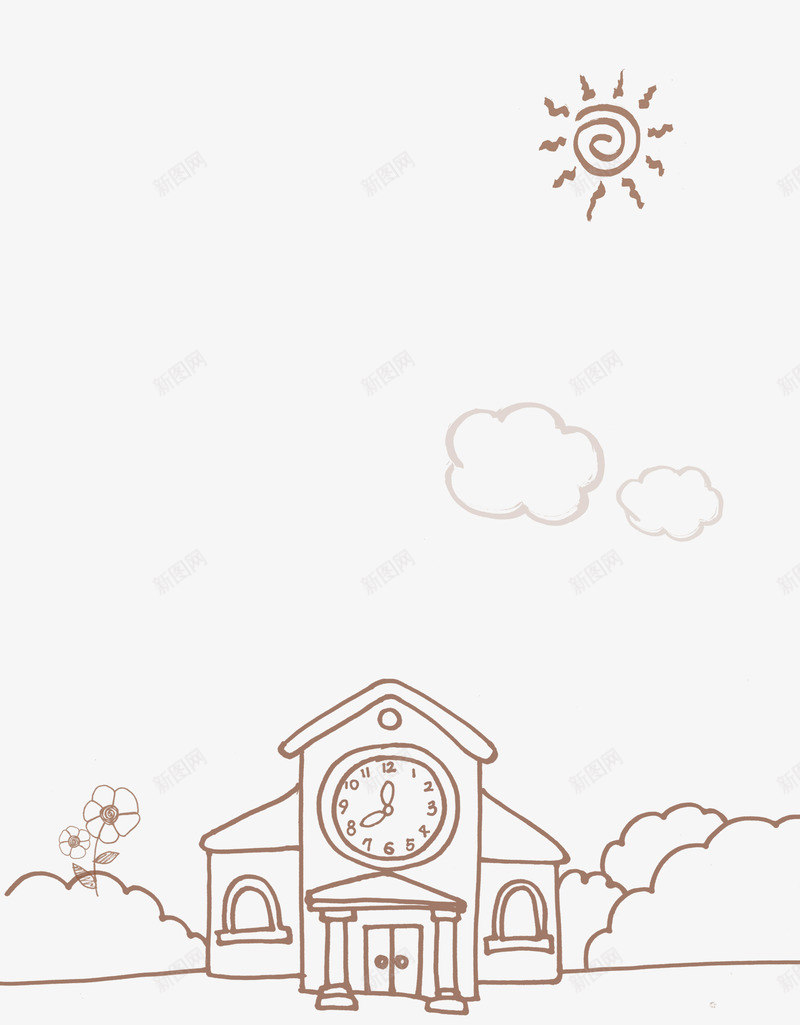 简笔画城市png免抠素材_新图网 https://ixintu.com 城市 建筑 楼 楼房