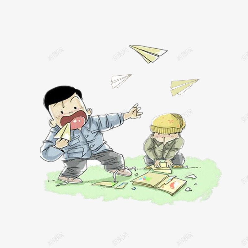 儿时伙伴致童年psd免抠素材_新图网 https://ixintu.com 伙伴 儿时 卡通 快乐时光 欢乐时光 致童年 追忆儿时
