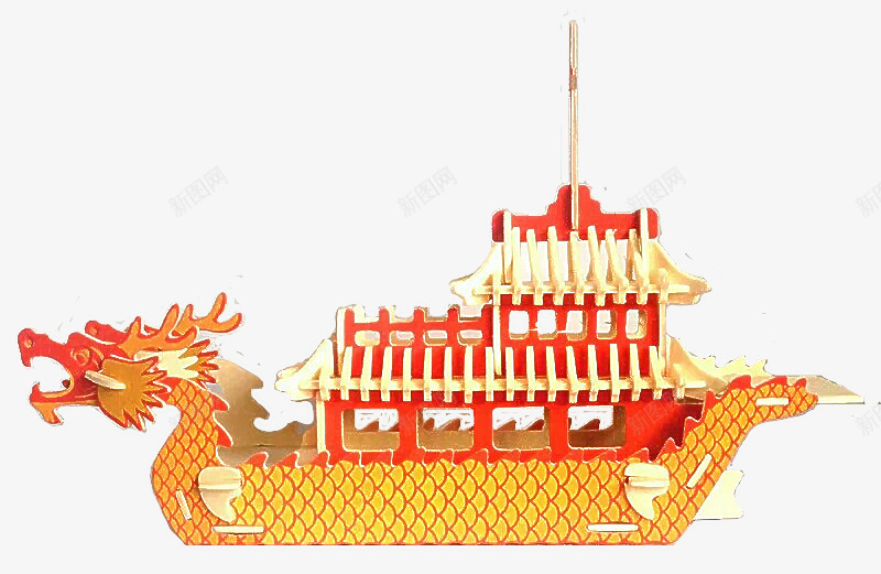 龙舟DIY西雅png免抠素材_新图网 https://ixintu.com 端午 西雅 龙舟 龙舟拼图 龙舟模型