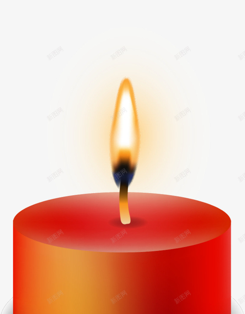 红色圆形生日蜡烛png免抠素材_新图网 https://ixintu.com 喜庆 圆形蜡烛 生日蜡烛 红色蜡烛 黄色火焰 黄色烛火