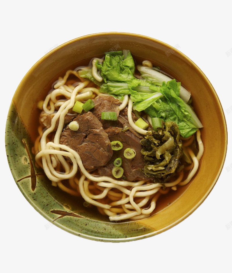 一碗牛肉面俯视图png免抠素材_新图网 https://ixintu.com 牛肉面 美食 面条 餐饮