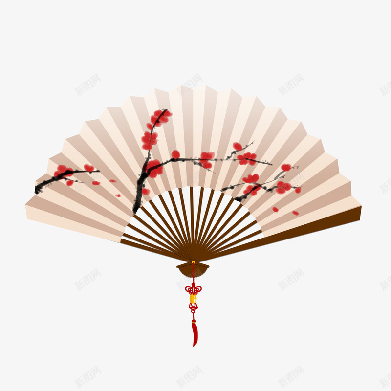 中国风水墨古风风梅花折扇png免抠素材_新图网 https://ixintu.com 中国风 折扇 梅花 水墨古风