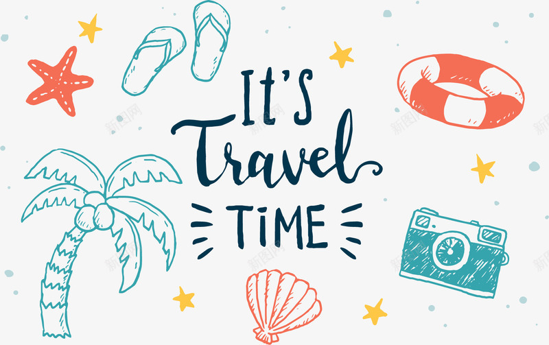 暑假来了旅游海报矢量图ai免抠素材_新图网 https://ixintu.com 旅游 暑假来了 毕业旅游 毕业旅行 矢量png 矢量图