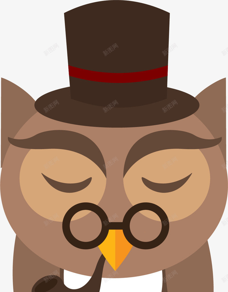 戴帽子的卡通猫头鹰png免抠素材_新图网 https://ixintu.com 卡通猫头鹰 卡通风格 可爱手绘猫头鹰 戴帽子 猫头鹰 矢量猫头鹰 鸟类