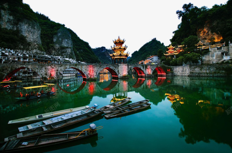 贵州镇远古镇png免抠素材_新图网 https://ixintu.com 名胜古迹 旅游风景 著名建筑