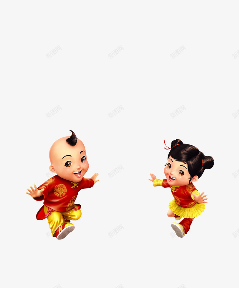 卡通福娃装饰png免抠素材_新图网 https://ixintu.com 卡通 福娃 装饰