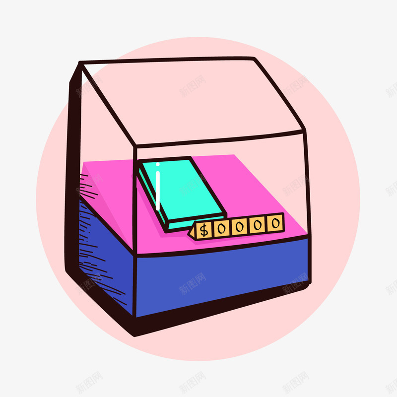 彩色手绘商品展柜元素矢量图图标eps_新图网 https://ixintu.com 书本 卡通图标 商务 展示 彩色 扁平化 手绘 线稿 矢量图