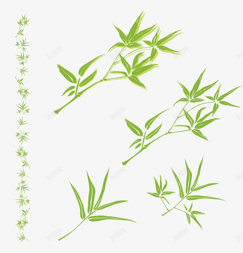 卡通竹子清新手绘竹子png免抠素材_新图网 https://ixintu.com 卡通竹子素材 手绘 手绘竹叶素材 清新 竹叶矢量图 竹子 竹子矢量图 竹枝 素描