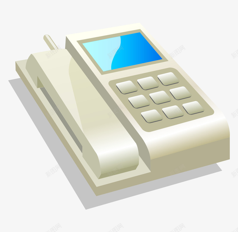 卡通手绘座机古典电话png免抠素材_新图网 https://ixintu.com 卡通的通讯工具 古典的电话 座机的电话 手绘电话机 手绘的电话 矢量的电话