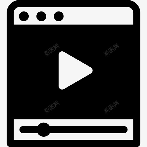 视频教程图标png_新图网 https://ixintu.com 技术 播放按钮 电影 视频 视频播放 视频播放器
