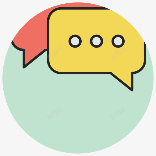泡沫聊天聊天评论通信消息谈办公图标png_新图网 https://ixintu.com Bubble chat chatting comment communication message talk 泡沫 消息 聊天 评论 谈 通信