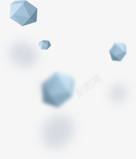 多边形立体几何形状漂浮png免抠素材_新图网 https://ixintu.com 几何形状 多边形 漂浮 立体
