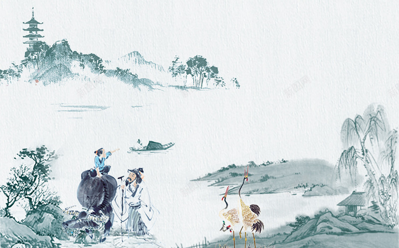 清明水墨画png免抠素材_新图网 https://ixintu.com 中国风传统清明节 思念 手绘 扫墓 水墨画 清明 清明佳节
