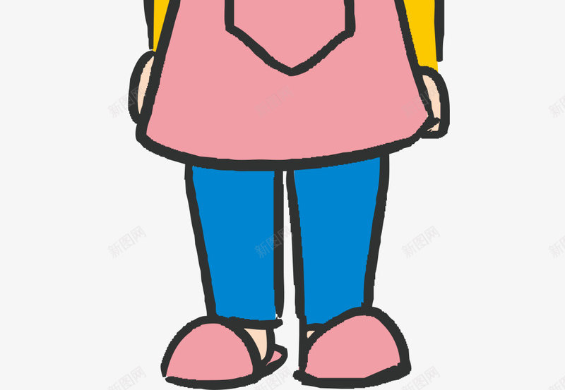 微笑卡通长发妈妈png免抠素材_新图网 https://ixintu.com 卡通女孩 图案 妈妈 慈母 母亲节 母亲节快乐 母爱 装饰图案