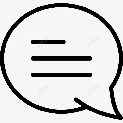 聊天图标png_新图网 https://ixintu.com 接口 泡沫的讲话 消息 聊天 评论 谈话