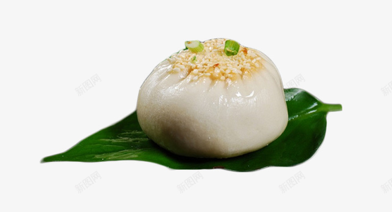 包子png免抠素材_新图网 https://ixintu.com 包子 树叶 煎包 生煎包 葱花 食物