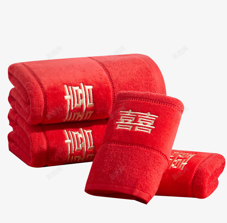 多条结婚毛巾png免抠素材_新图网 https://ixintu.com 卷好的毛巾 喜字毛巾 毛巾礼盒 红色毛巾实物