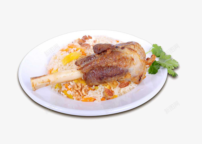羊拐抓饭png免抠素材_新图网 https://ixintu.com 传统美食 大米 抓饭 米饭 羊肉 美食 餐饮美食