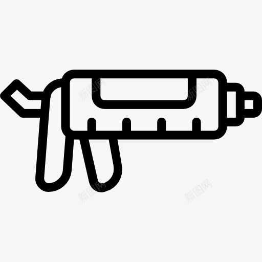 填缝枪图标png_新图网 https://ixintu.com 填缝枪 密封胶 建筑工具 施工 枪 硅胶 简笔画胶水 维修 胶水