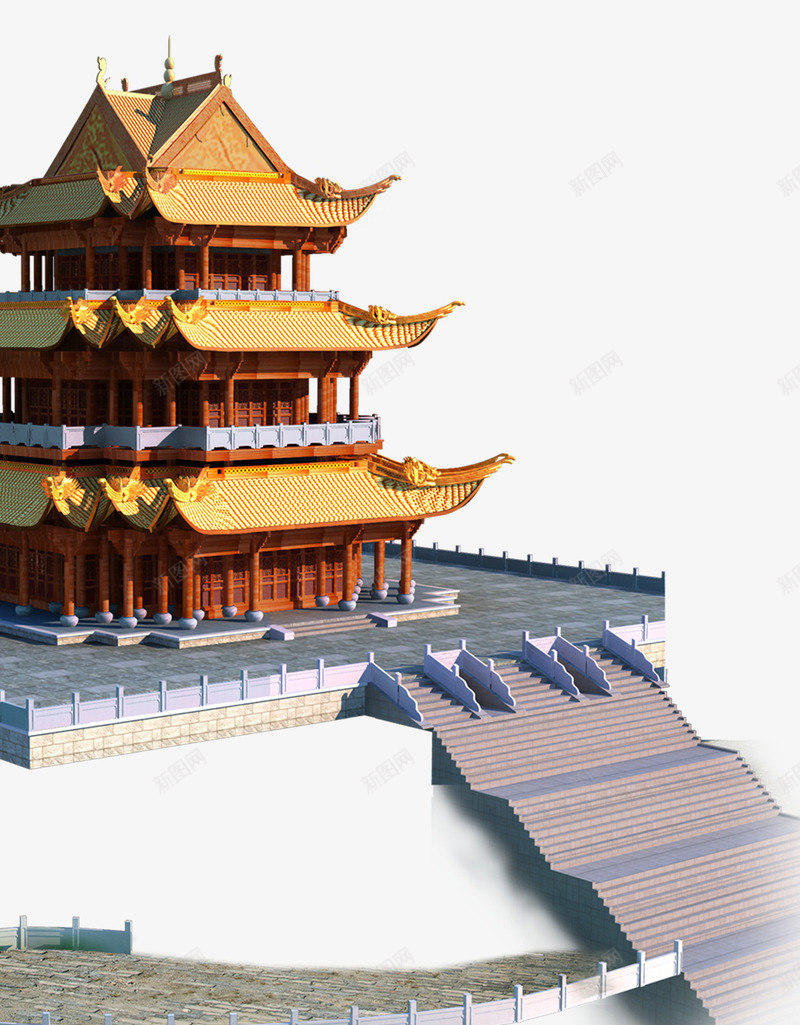 古代房屋立体效果png免抠素材_新图网 https://ixintu.com 古代 古风房屋 房屋 效果 立体 素材