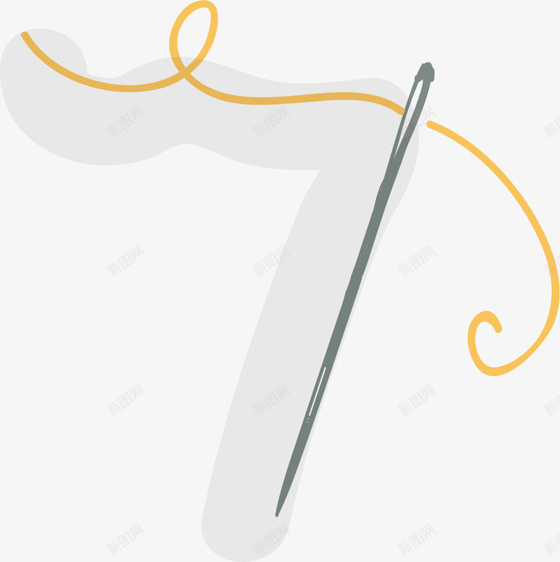 穿针线图标矢量图ai_新图网 https://ixintu.com 矢量图 穿线 穿针引线 细针 绣字 绣花图片 绣花针 绣花针眼 缝补 针线