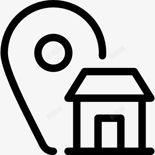 国内市场图标png_新图网 https://ixintu.com 占位符 地图和国旗 家 房子 施工 销