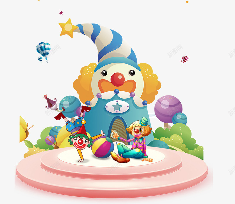 4月1愚人节欢乐缤纷卡通小丑png免抠素材_新图网 https://ixintu.com 4月1愚人节 免抠 免抠下载 小丑 恶搞 恶搞风 愚人节快乐 搞笑