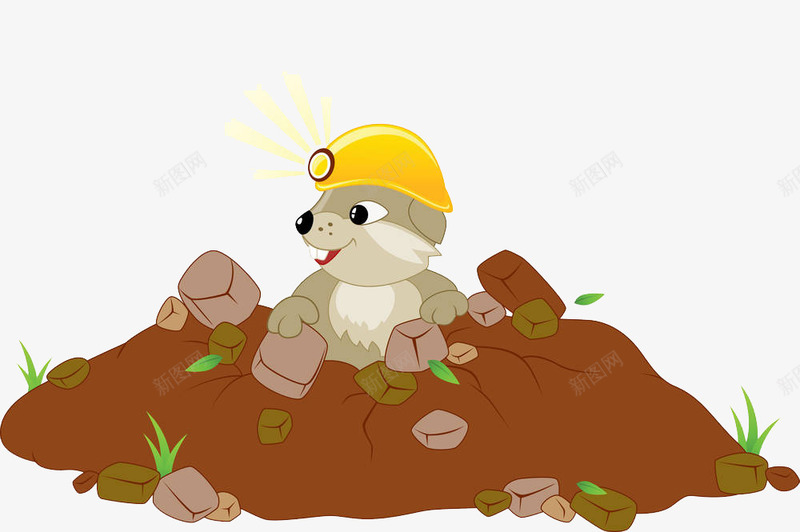 照路的安全帽png免抠素材_新图网 https://ixintu.com 卡通 发光 口子 地洞 地鼠 地鼠洞 安全帽 打洞 挖洞 洞 洞口 照路 窟窿 老鼠 老鼠生日 钻洞 鼠洞