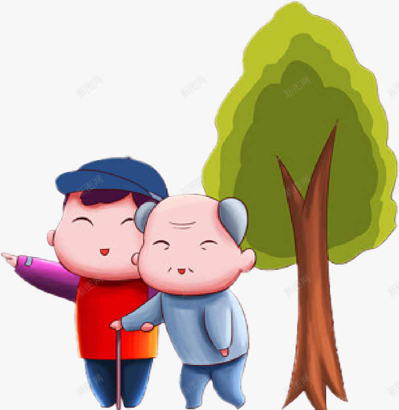 学雷锋好榜样png免抠素材_新图网 https://ixintu.com 以身作则 卡通 学雷锋 志愿服务 手绘