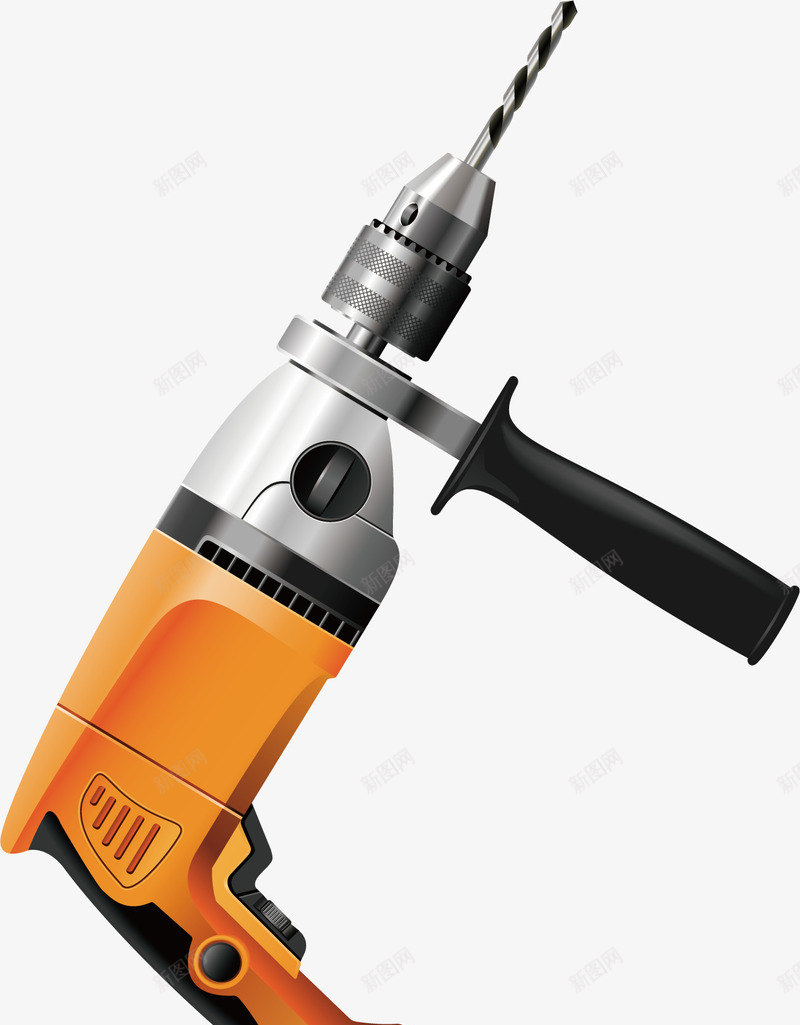 电钻png免抠素材_新图网 https://ixintu.com png 工具 电器 电钻 矢量素材