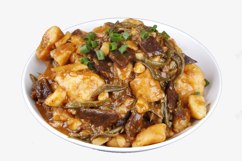 东北干肉烩菜png免抠素材_新图网 https://ixintu.com 东北乱炖 传统美食 北方特色 大烩菜 干肉土豆 炖菜 餐饮美