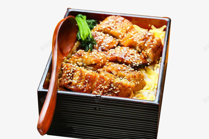 装在盒子中的鳗鱼饭png免抠素材_新图网 https://ixintu.com 实物 盒子 装在 鳗鱼饭
