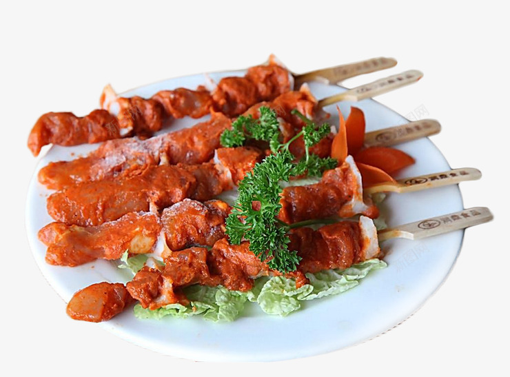 肉制品png免抠素材_新图网 https://ixintu.com 健康食品 烤肉串 烧烤 盘子中的骨肉相连 骨肉相连