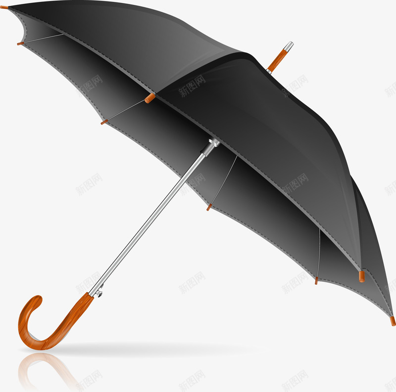 黑色雨伞图png免抠素材_新图网 https://ixintu.com 伞 卡通 卡通伞 彩色 彩色伞 户外 户外遮阳伞 矢量伞 遮阳伞 雨伞