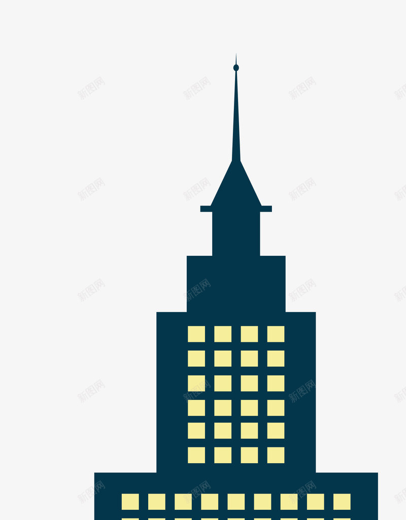 卡通房屋楼房png免抠素材_新图网 https://ixintu.com 卡通楼房 房屋 楼房素材 矢量楼房