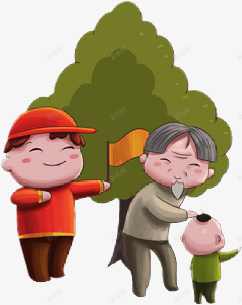 手绘志愿者服务png免抠素材_新图网 https://ixintu.com 卡通 学雷锋 志愿者 手绘 青年志愿者
