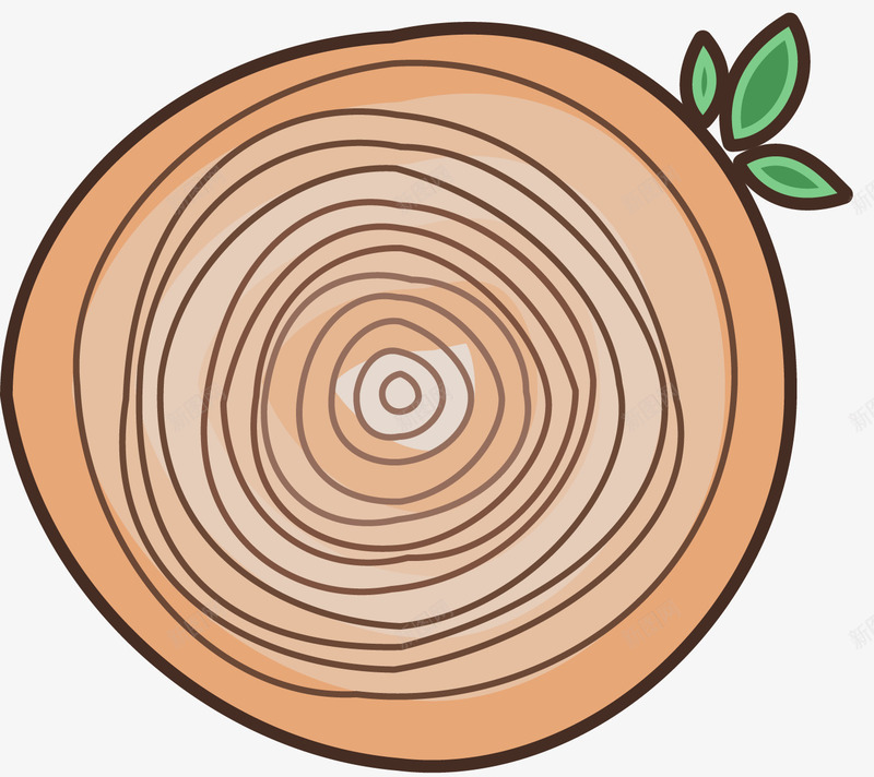 发芽的卡通树木年轮png免抠素材_新图网 https://ixintu.com 卡通年轮 发芽 发芽的年轮 树木的年龄 矢量年轮 矢量树木年轮