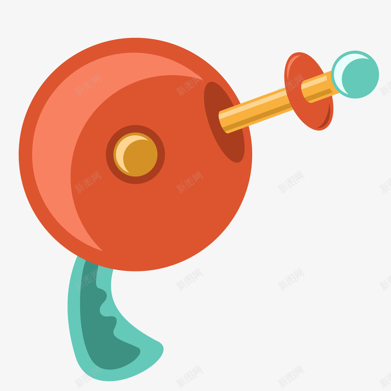 卡通红色的激光器矢量图ai免抠素材_新图网 https://ixintu.com 卡通 扁平化 激光枪 科幻 科技 红色 矢量图
