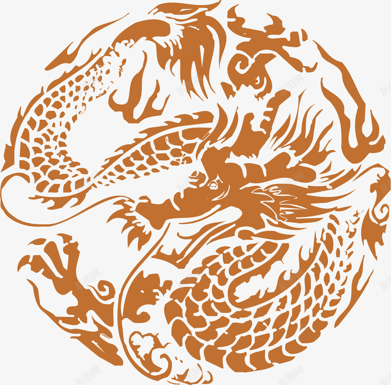 吉祥喜庆龙纹装饰png免抠素材_新图网 https://ixintu.com 吉祥 喜庆 祥龙图案 装饰