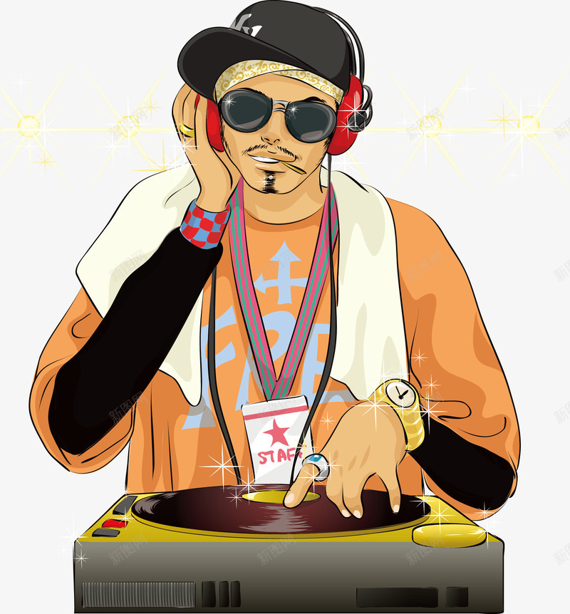音乐DJpng免抠素材_新图网 https://ixintu.com DJ 打碟 音乐