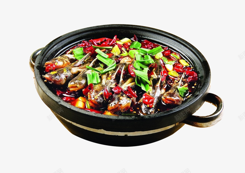 石锅黄甲鱼png免抠素材_新图网 https://ixintu.com 石锅鱼 美味 美食 食物