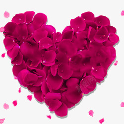 心型情人节字体玫瑰花高清图片