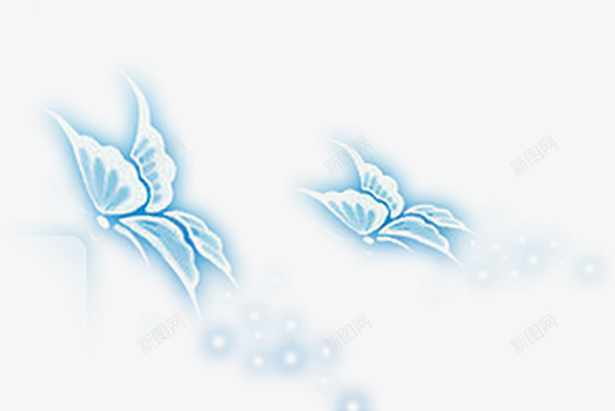 蓝色梦幻蝴蝶星光七夕情人节png免抠素材_新图网 https://ixintu.com 情人 星光 梦幻 蓝色 蝴蝶 蝴蝶振翅