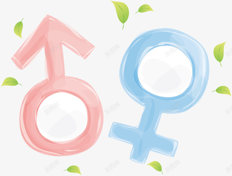 男女标志医院小图标矢量图ai_新图网 https://ixintu.com 医院图标 医院小图标 图标 图标设计 小图标 美容医院图标 设计 矢量图