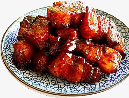 一盆红烧肉png免抠素材_新图网 https://ixintu.com 家常菜 红烧肉 菜肴 餐