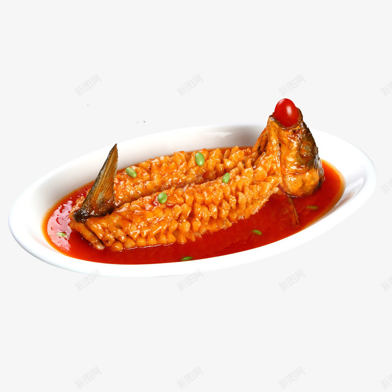 产品实物美食樱桃松鼠鱼png免抠素材_新图网 https://ixintu.com 中餐 产品实物 传统美食 松鼠桂鱼 松鼠鱼 油炸 特色菜 美味 美食 金黄色 鱼