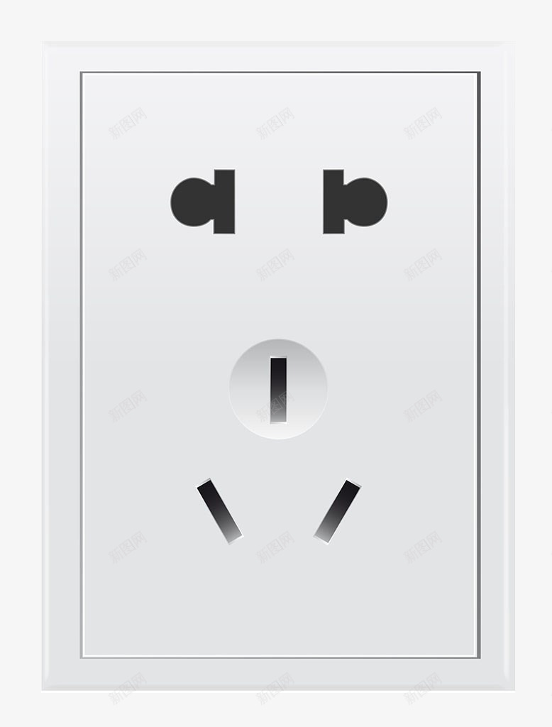 电源插座png免抠素材_新图网 https://ixintu.com 工具 插座 日用品 白色