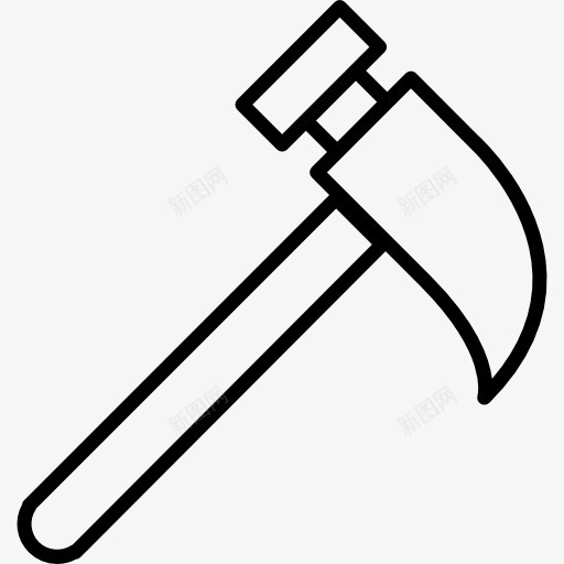 击点轮廓侧面图标png_新图网 https://ixintu.com 工具 工具和器具 概述 自己做的 锤子