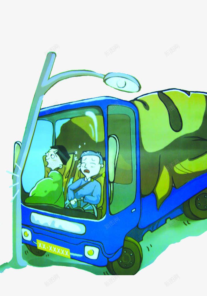 疲劳驾驶png免抠素材_新图网 https://ixintu.com 严禁疲劳驾驶 交规 卡通 宣传画 教育 漫画 疲劳 遵守 驾驶